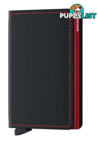 Secrid Slimwallet Matte Black & Red Wallet SC7254