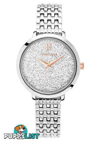 Pierre Lannier La Petite Cristal Silver White Swarovski Dial/Silver Link Bracelet Watch 109L601