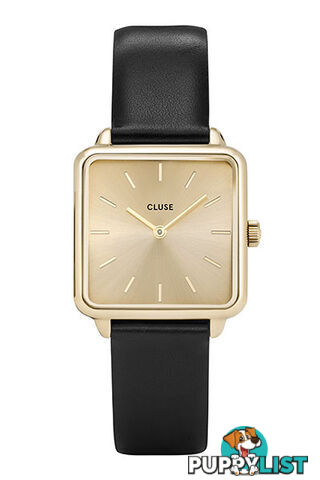 Cluse La Tetragone Gold Gold/Black Watch CL60004 - 8718924599945