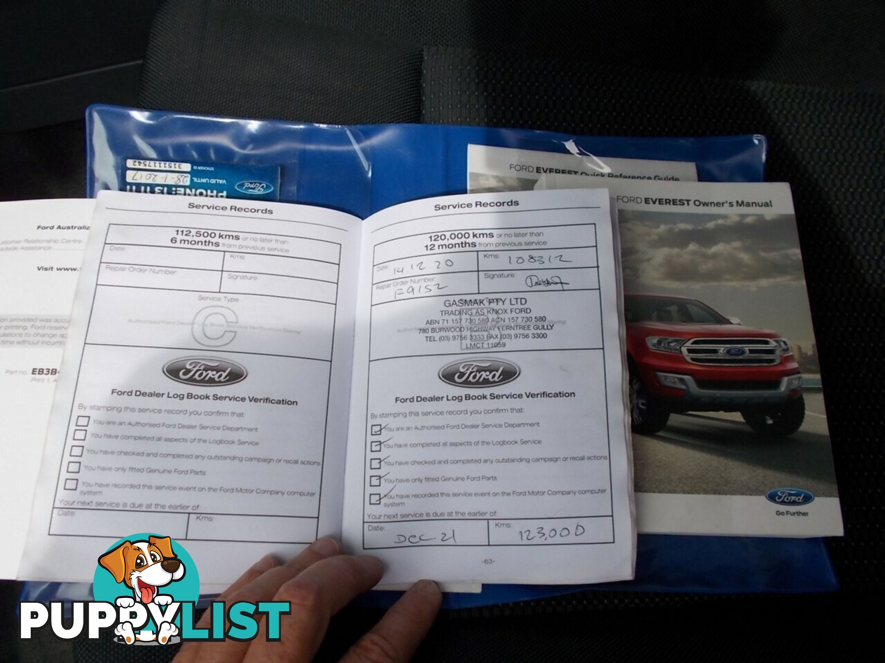 2015 FORD EVEREST TREND UA SUV