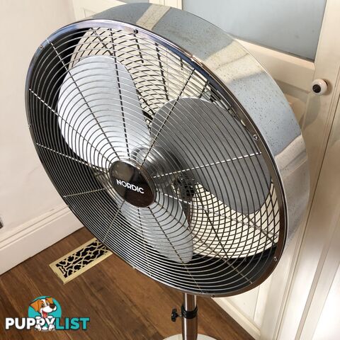 🌬Deluxe Nordic Adjustable Chrome Oscillating Pedestal Fan