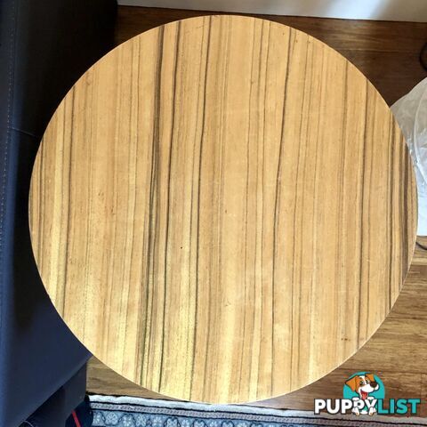 Contemporary-style Round Timber Side Table