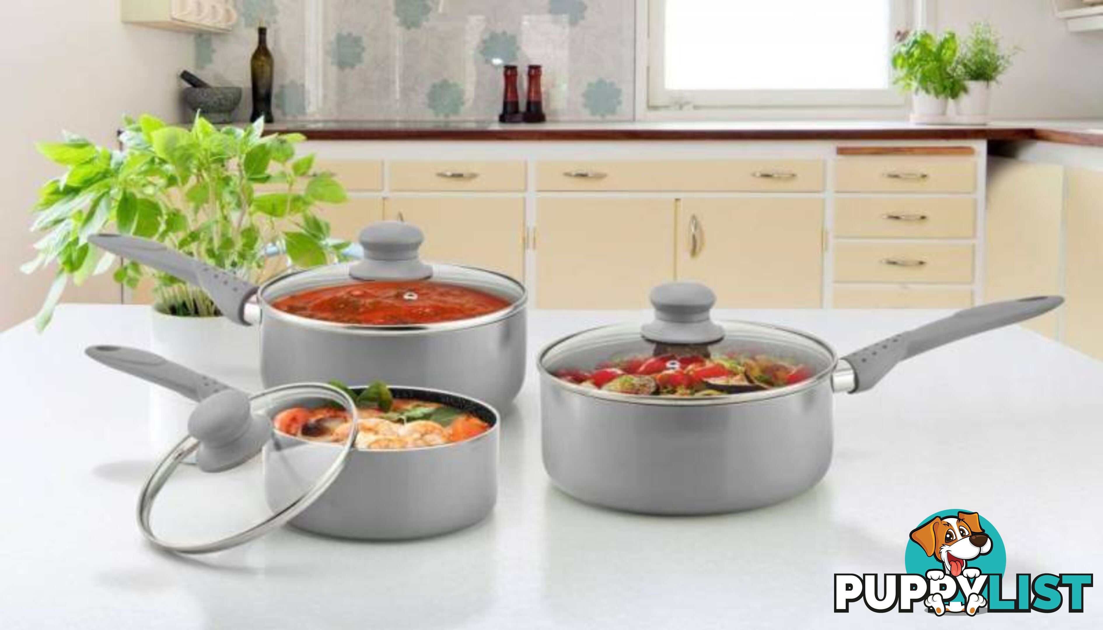 STONECHEF 6pce POT SET (new)