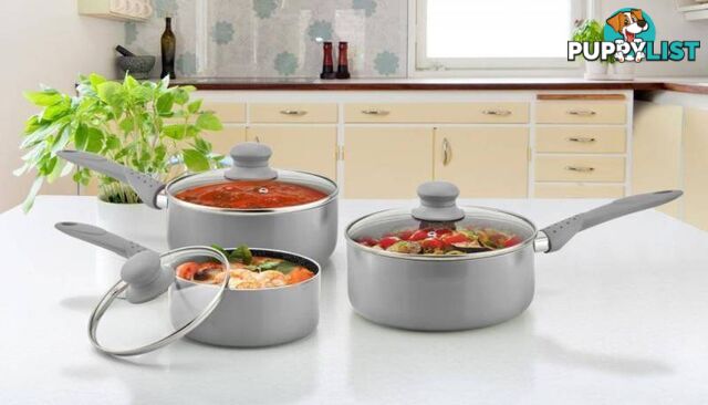 STONECHEF 6pce POT SET (new)