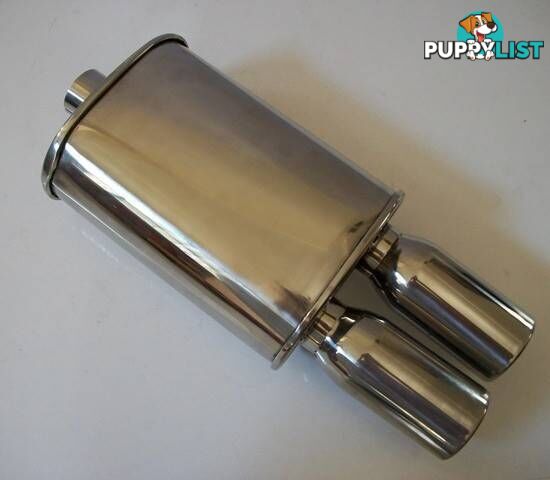 POLISHED STAINLESS STEEL MUFFLERS. From: $50.