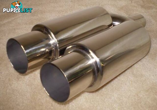 POLISHED STAINLESS STEEL MUFFLERS. From: $50.