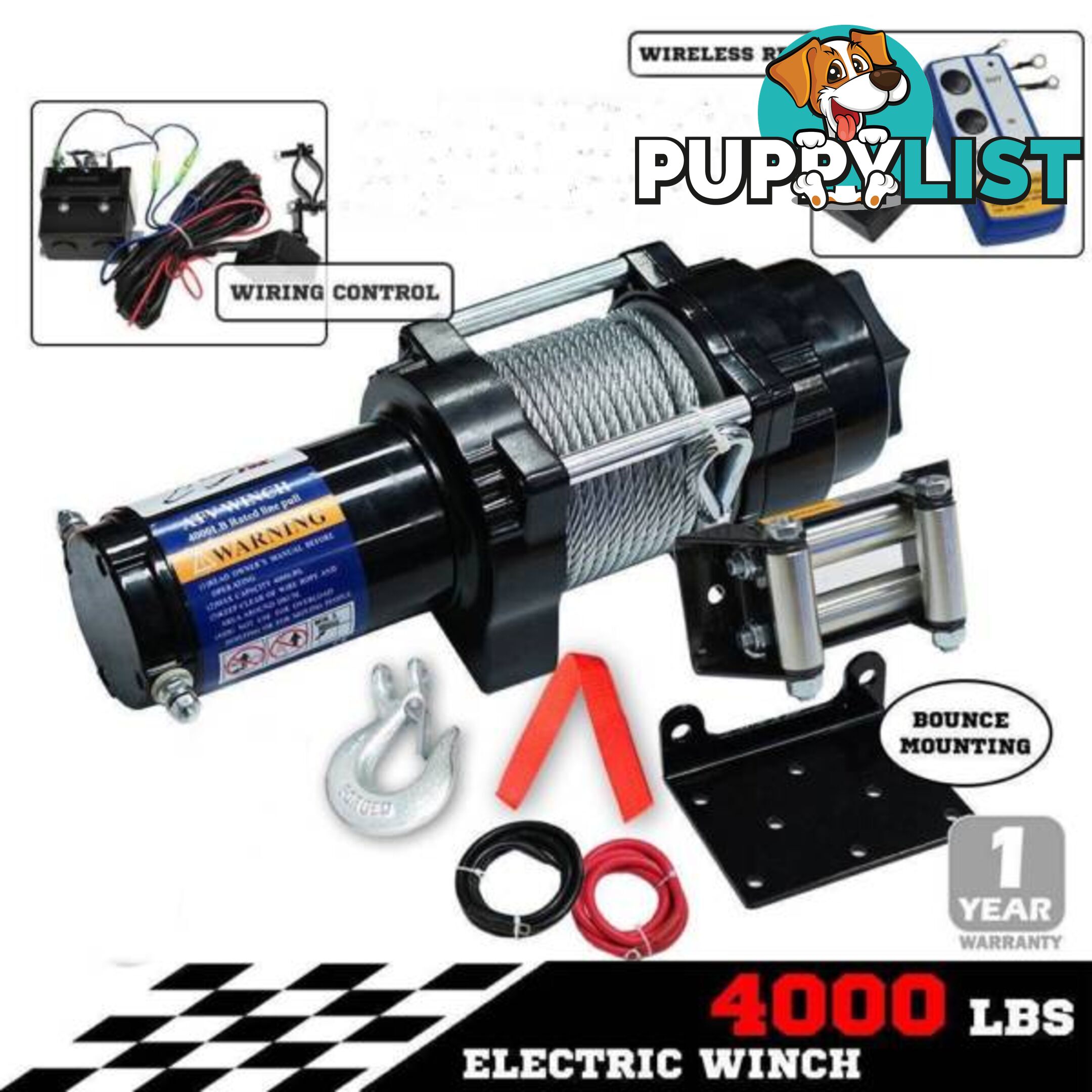 ELECTRIC DRUM WINCHES, 240V HOISTS, SLINGS etc From: $30