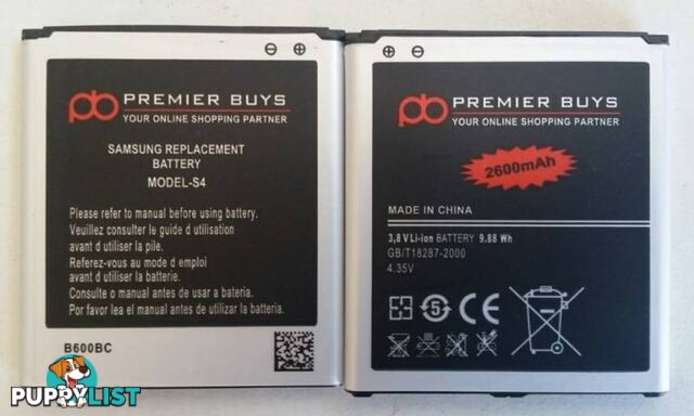 SAMSUNG S3, S4, S5 REPLACEMENT BATTERIES (new)