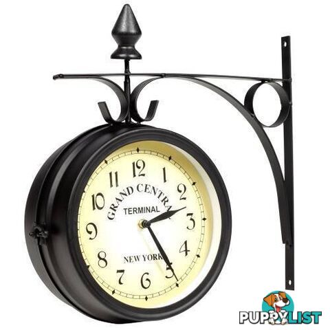 ANTIQUE REPRODUCTION RAILWAY CLOCK (new)