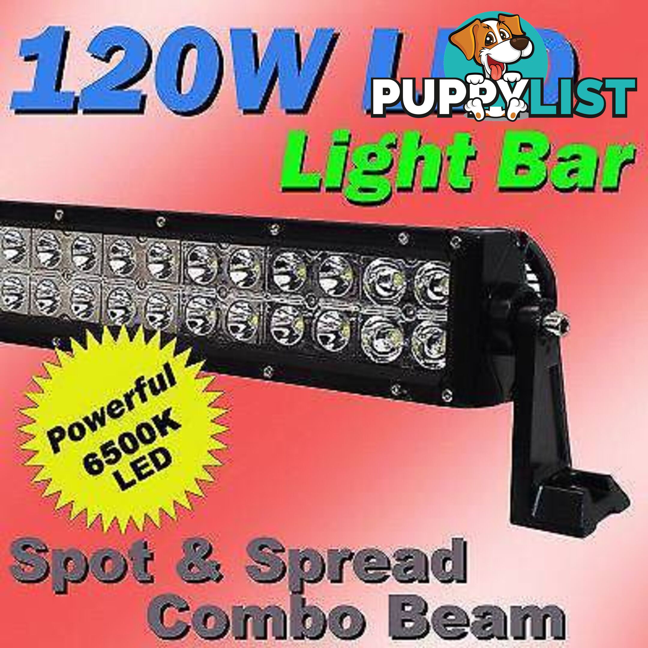 LIGHT BAR 22" x 120W 4WD, TRUCK, BUS, MARINE (new)