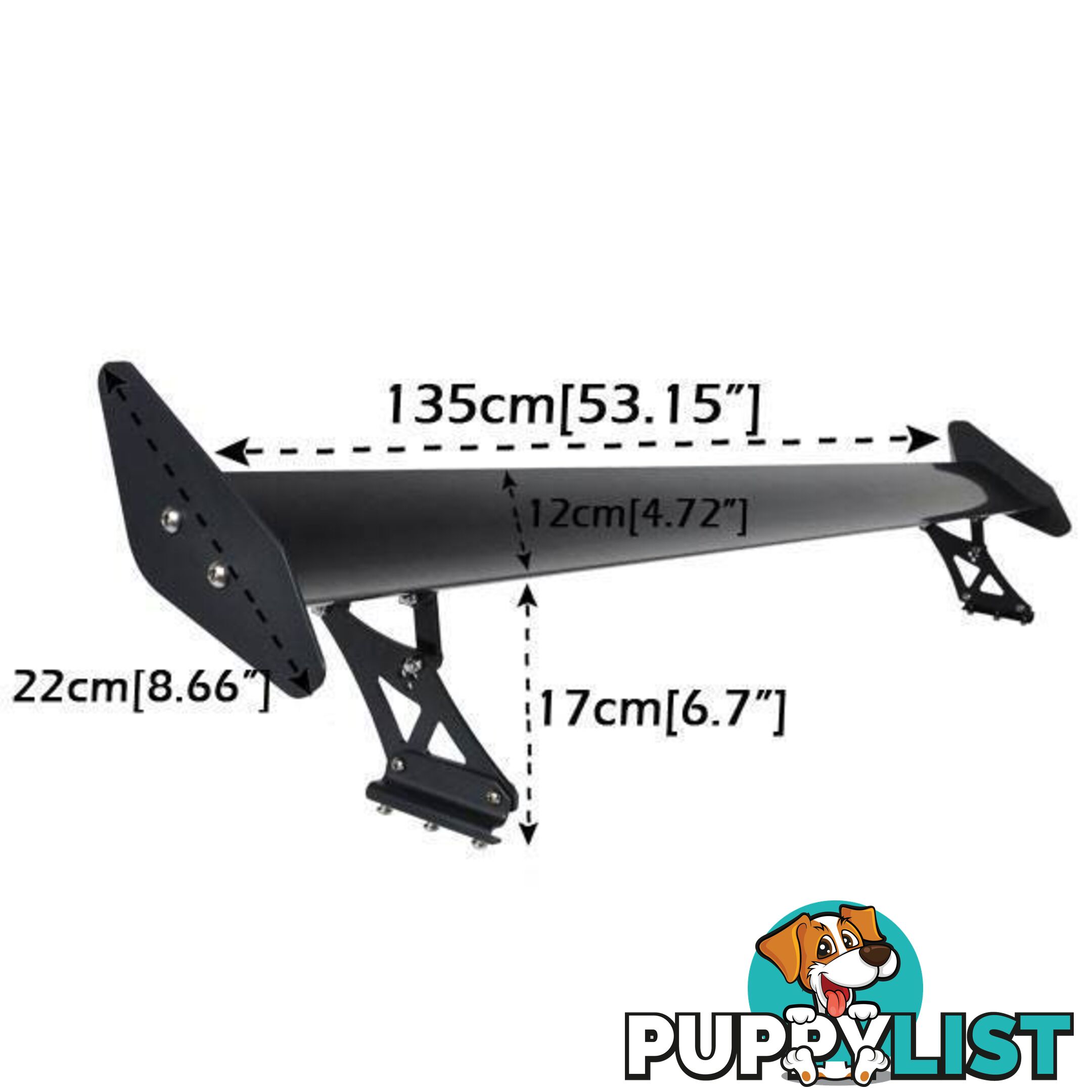 ADJUSTABLE ALLOY BOOT or ROOF WING (new)