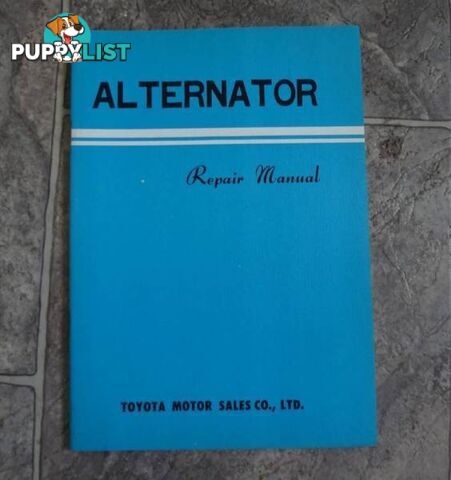 TOYOTA ALTERNATOR REPAIR MANUAL