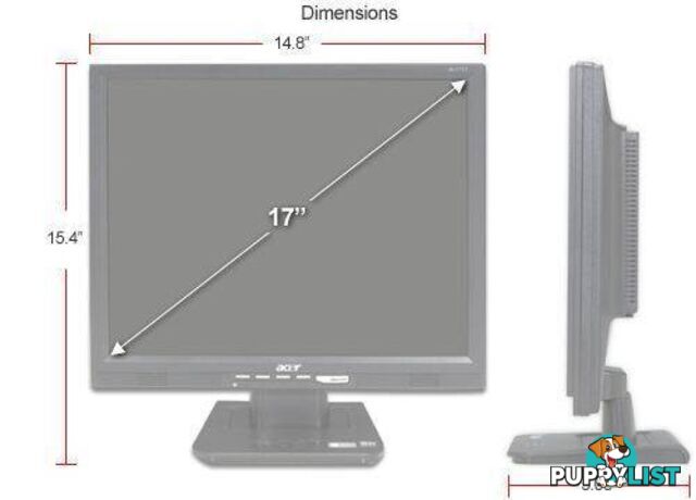 ACER SLIMLINE LCD MONITORS (17")