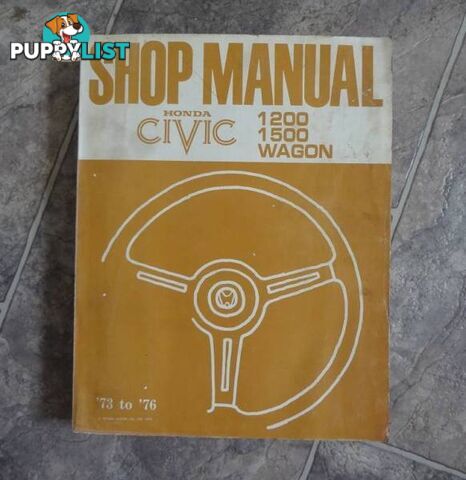 HONDA CIVIC FACTORY WORKSHOP MANUAL