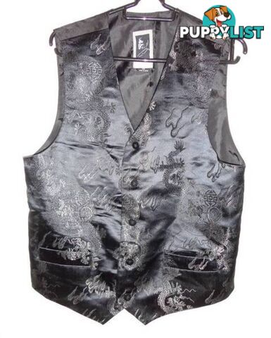 MENS QUALITY BLACK VESTS (2)