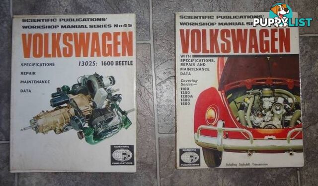 ASSORTED VW BEETLE, TRANSPORTER, T3, BOOKS AND BITS. From:$10