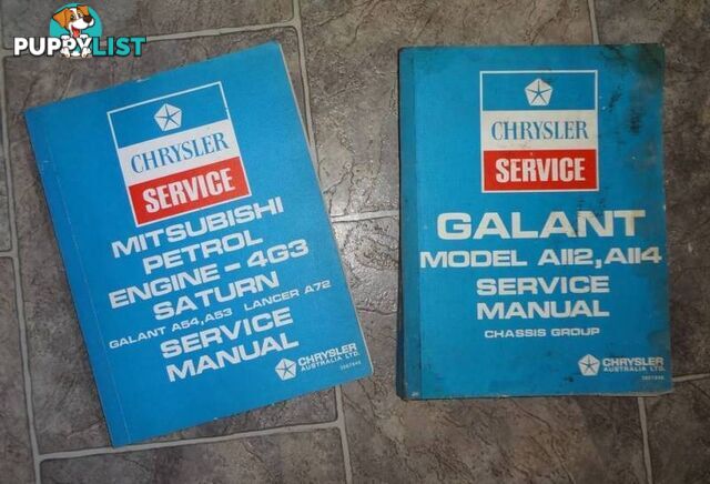 GALANT & LANCER GENUINE SERVICE MANUALS