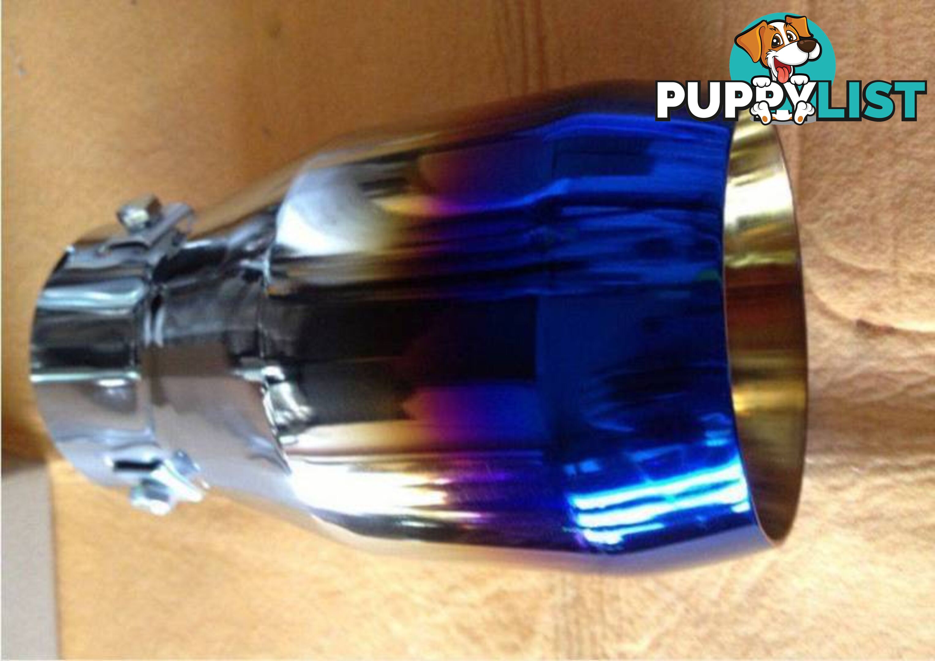 EXHAUST TIPS BLUE TIP STAINLESS STEEL