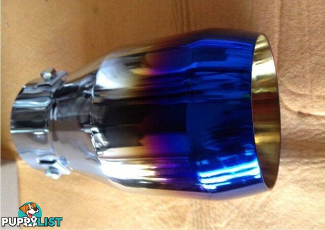 EXHAUST TIPS BLUE TIP STAINLESS STEEL