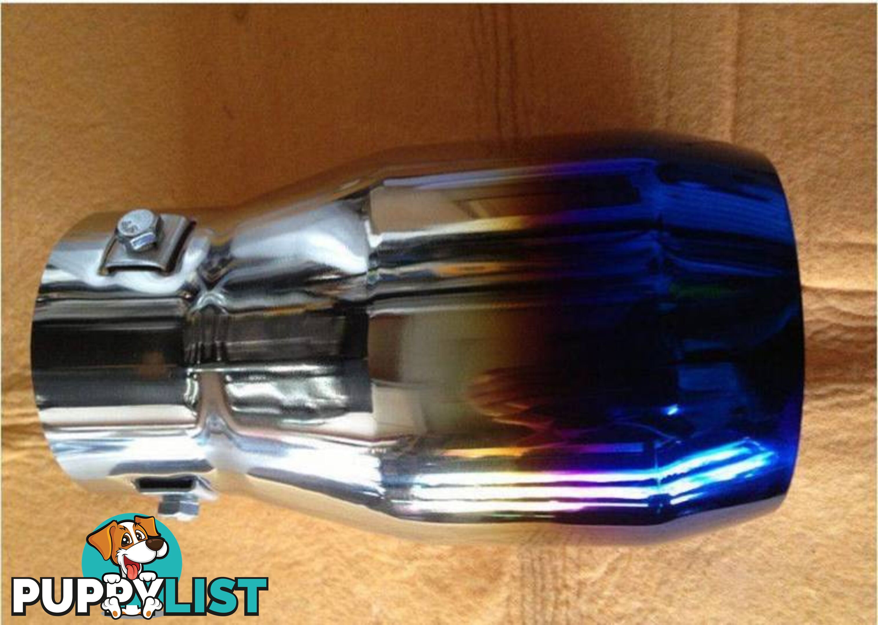 EXHAUST TIPS BLUE TIP STAINLESS STEEL