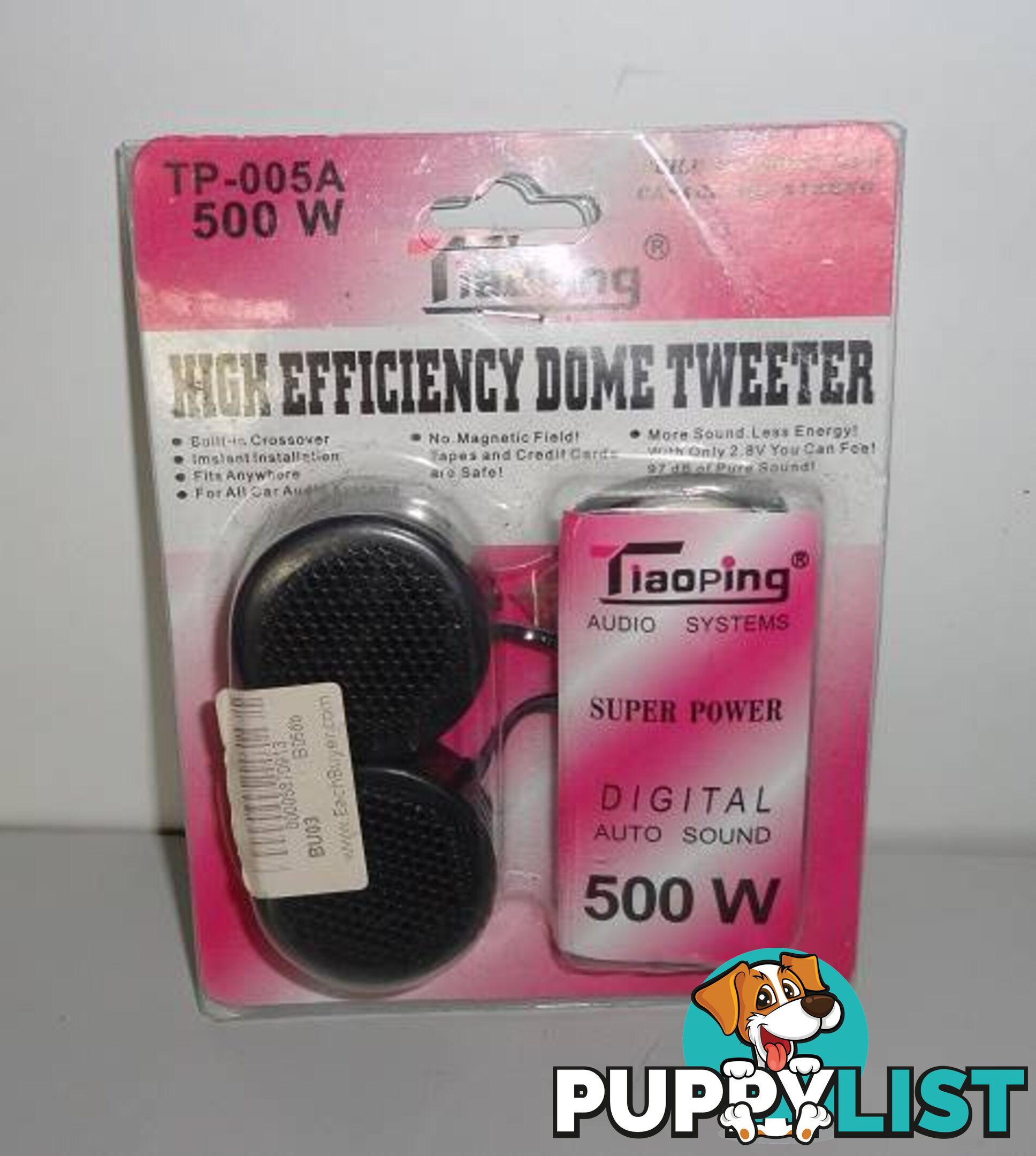 HI EFFICIENCY 500W DOME TWEETERS (new)