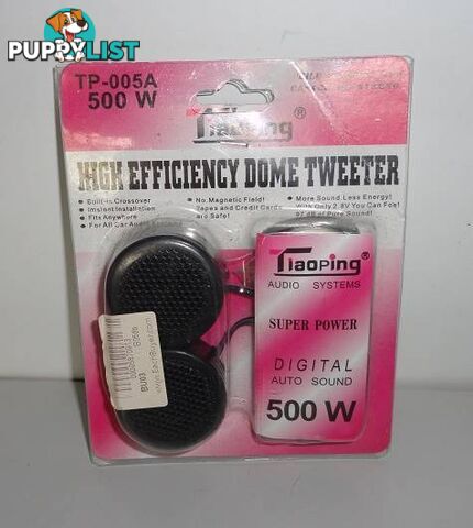 HI EFFICIENCY 500W DOME TWEETERS (new)