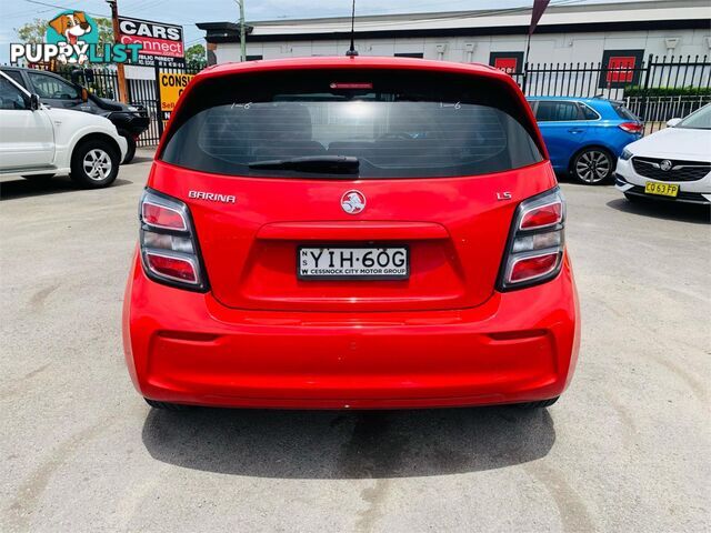 2018 HOLDEN BARINA LS(5YR) TMMY18 5D HATCHBACK