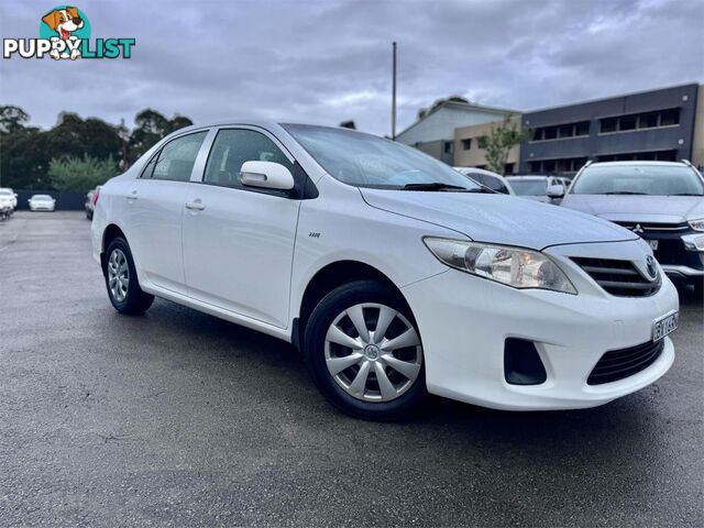 2013 TOYOTA COROLLA ASCENT ZRE152RMY11 4D SEDAN