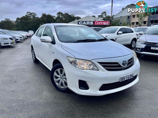 2013 TOYOTA COROLLA ASCENT ZRE152RMY11 4D SEDAN