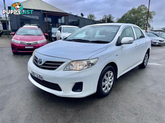 2013 TOYOTA COROLLA ASCENT ZRE152RMY11 4D SEDAN