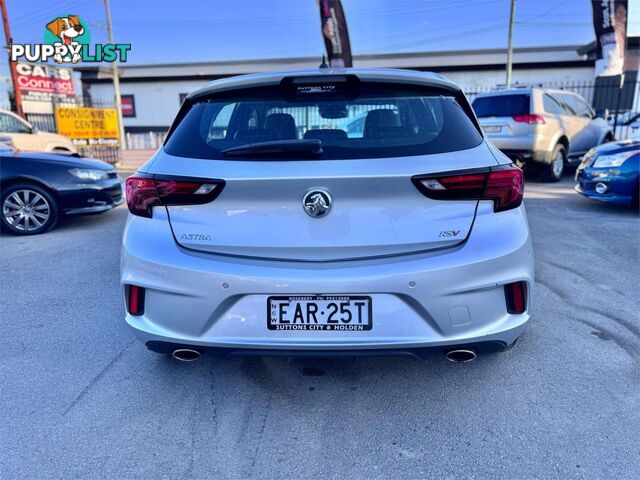 2017 HOLDEN ASTRA RS V BKMY17 5D HATCHBACK