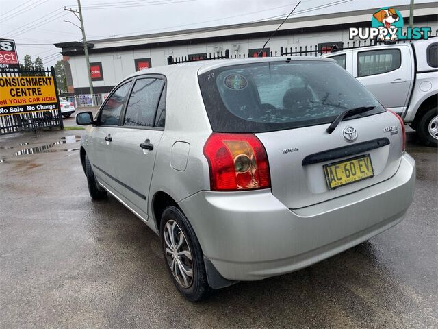 2004 TOYOTA COROLLA ASCENTSECA ZZE122R 5D HATCHBACK