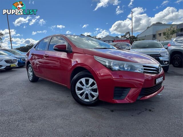 2014 TOYOTA COROLLA ASCENT ZRE172R 4D SEDAN