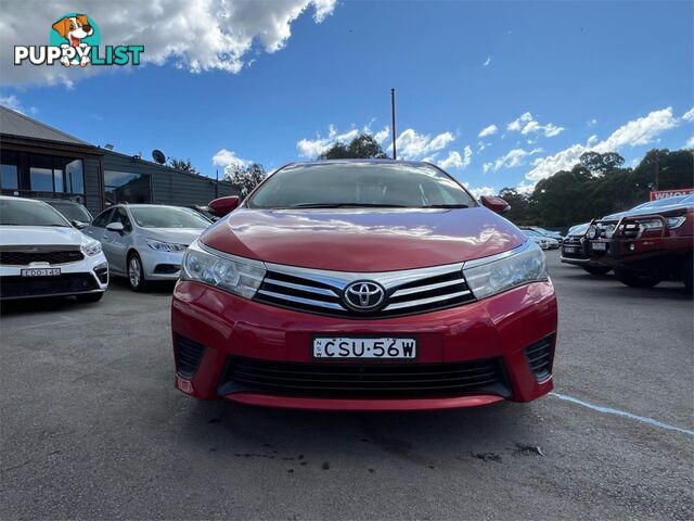 2014 TOYOTA COROLLA ASCENT ZRE172R 4D SEDAN