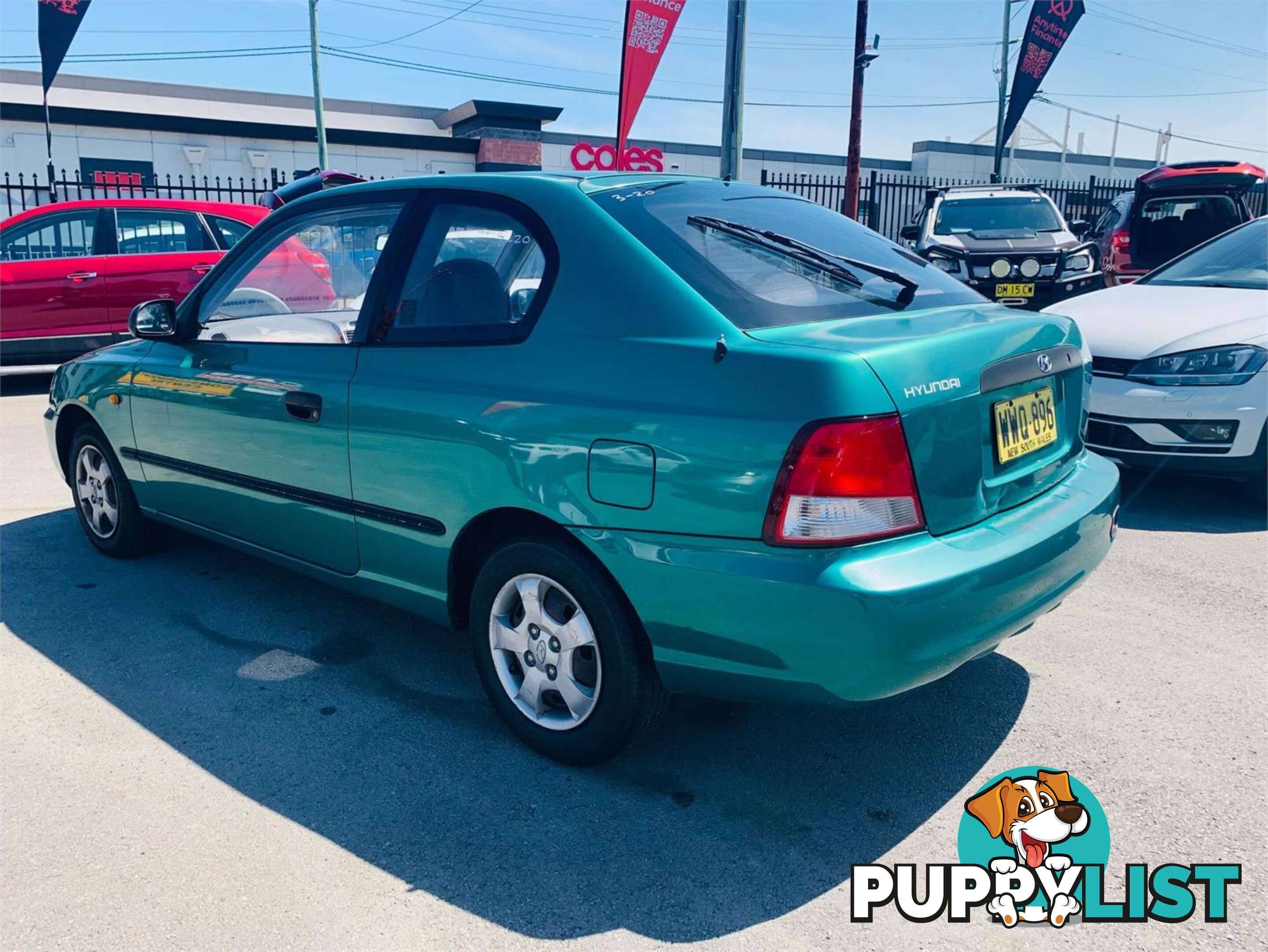 2000 HYUNDAI ACCENT GL LC 3D HATCHBACK