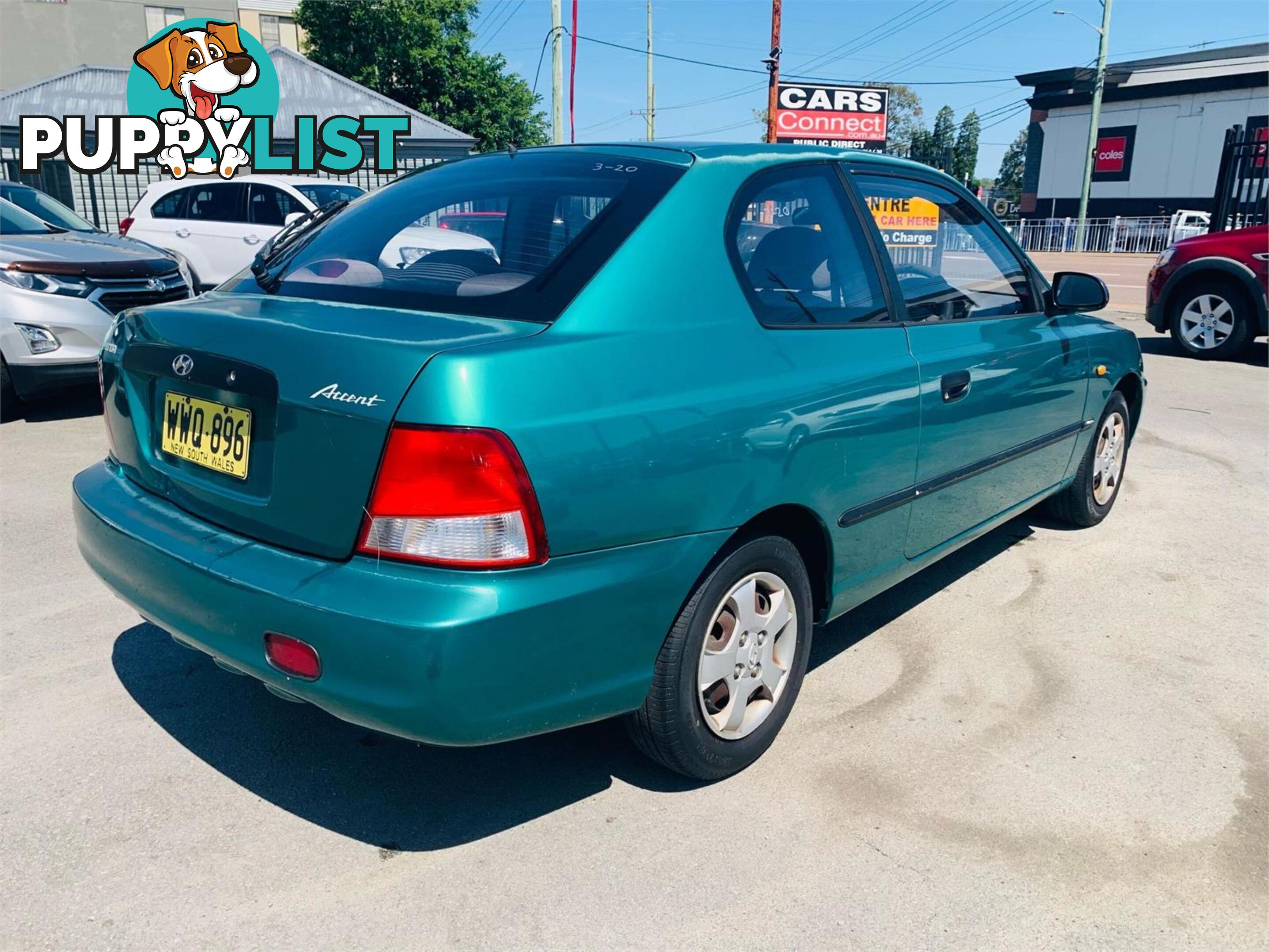 2000 HYUNDAI ACCENT GL LC 3D HATCHBACK