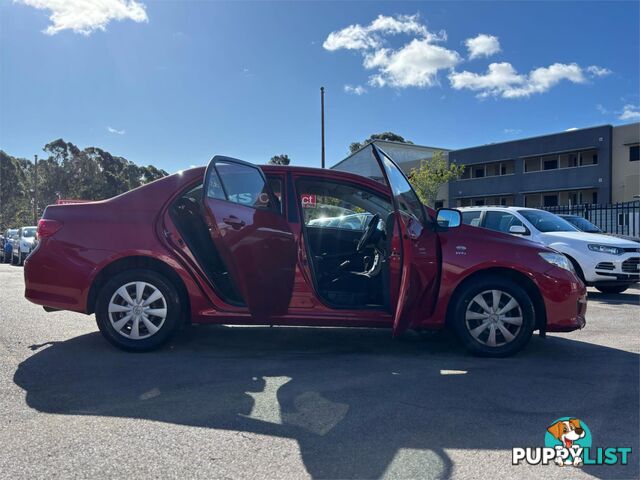 2008 TOYOTA COROLLA ASCENT ZRE152R 4D SEDAN