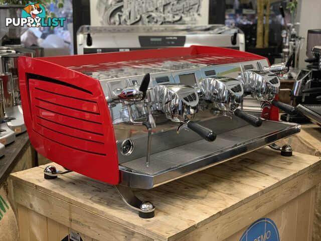 VICTORIA ARDUINO BLACK EAGLE VOLUMETRIC 3 GROUP ESPRESSO COFFEE MACHINE - FERRARI RED