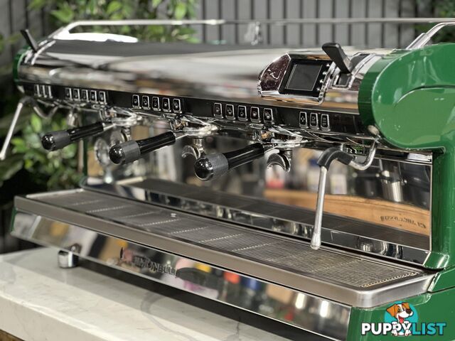 NUOVA SIMONELLI AURELIA WAVE VOLUMETRIC 3 GROUP GREEN ESPRESSO COFFEE MACHINE CAFE COMMERCIAL