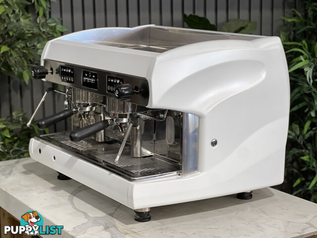 WEGA POLARIS 2 GROUP ESPRESSO COFFEE MACHINE LOW CUP WHITE COMMERCIAL CAFE