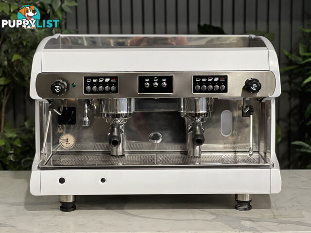 WEGA POLARIS 2 GROUP ESPRESSO COFFEE MACHINE LOW CUP WHITE COMMERCIAL CAFE