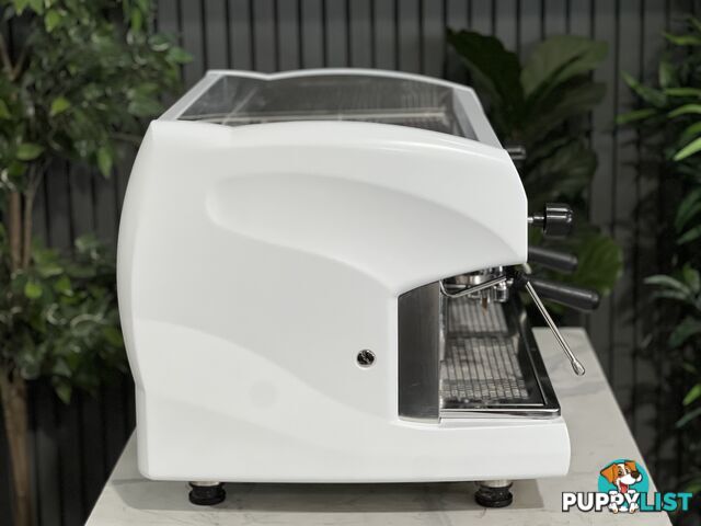 WEGA POLARIS 2 GROUP ESPRESSO COFFEE MACHINE LOW CUP WHITE COMMERCIAL CAFE