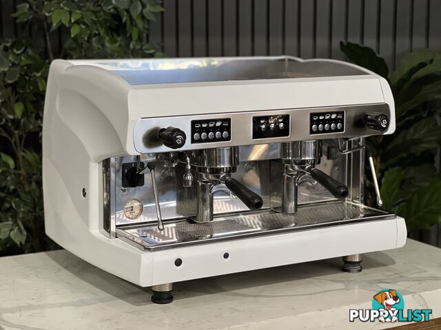 WEGA POLARIS 2 GROUP ESPRESSO COFFEE MACHINE LOW CUP WHITE COMMERCIAL CAFE