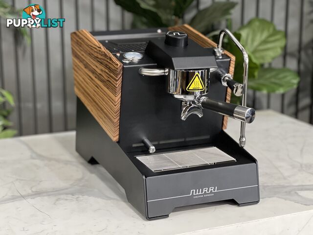 NURRI TYPE R 1 GROUP ESPRESSO COFFEE MACHINE BRAND NEW BLACK & ZEBRANO