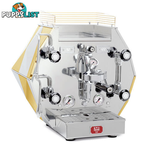 LA PAVONI DIAMANTINA 1 GROUP ESPRESSO COFFEE MACHINE BRAND NEW STAINLESS & GOLD