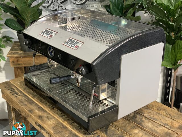 ASTORIA ESPRESSIMO 2 GRP BLACK GREY ESPRESSO COFFEE MACHINE CAFE COMMERCIAL BARISTA MAKER