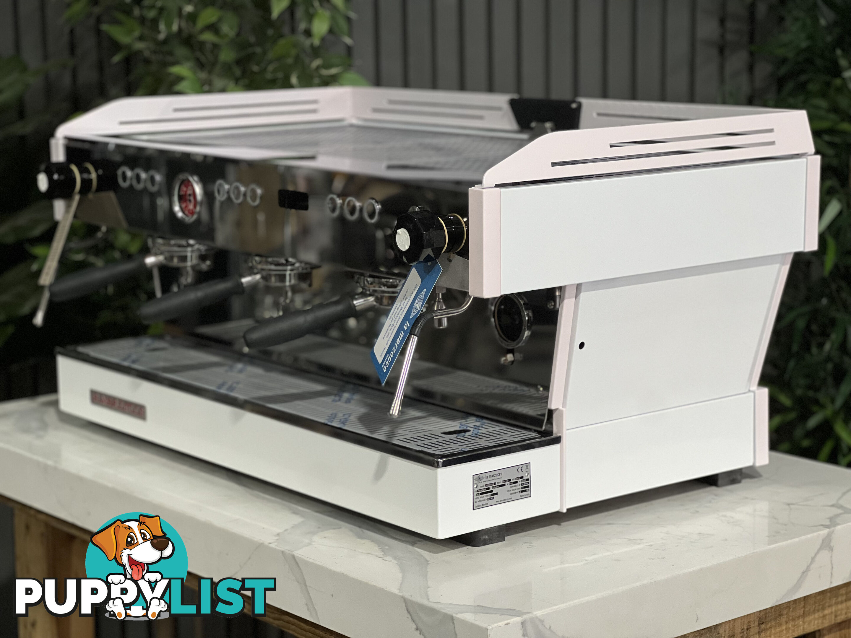 LA MARZOCCO LINEA PB 3 GROUP BRAND NEW CUSTOM WHITE & PINK ESPRESSO COFFEE MACHINE CAFE COMMERCIAL