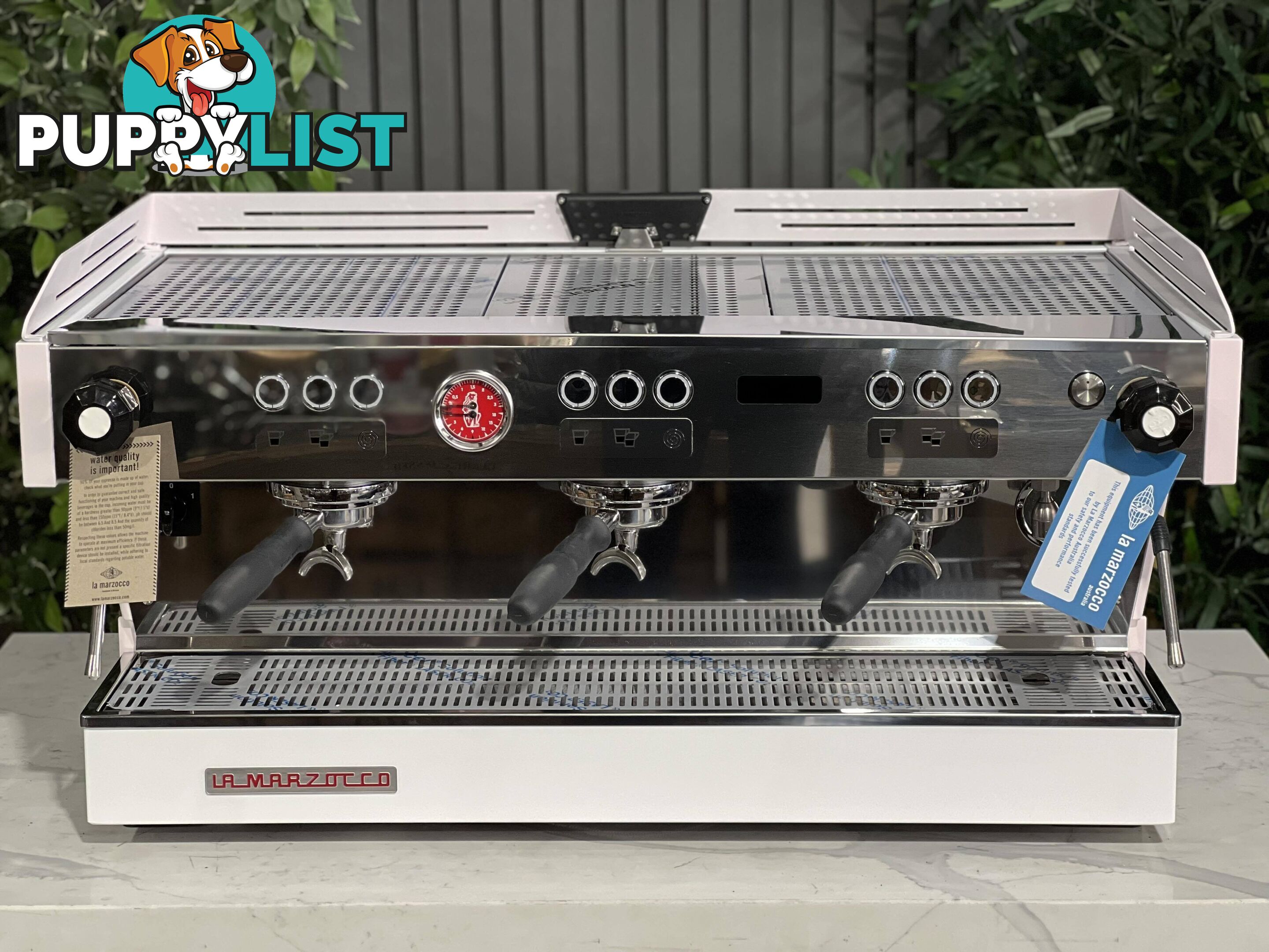 LA MARZOCCO LINEA PB 3 GROUP BRAND NEW CUSTOM WHITE & PINK ESPRESSO COFFEE MACHINE CAFE COMMERCIAL