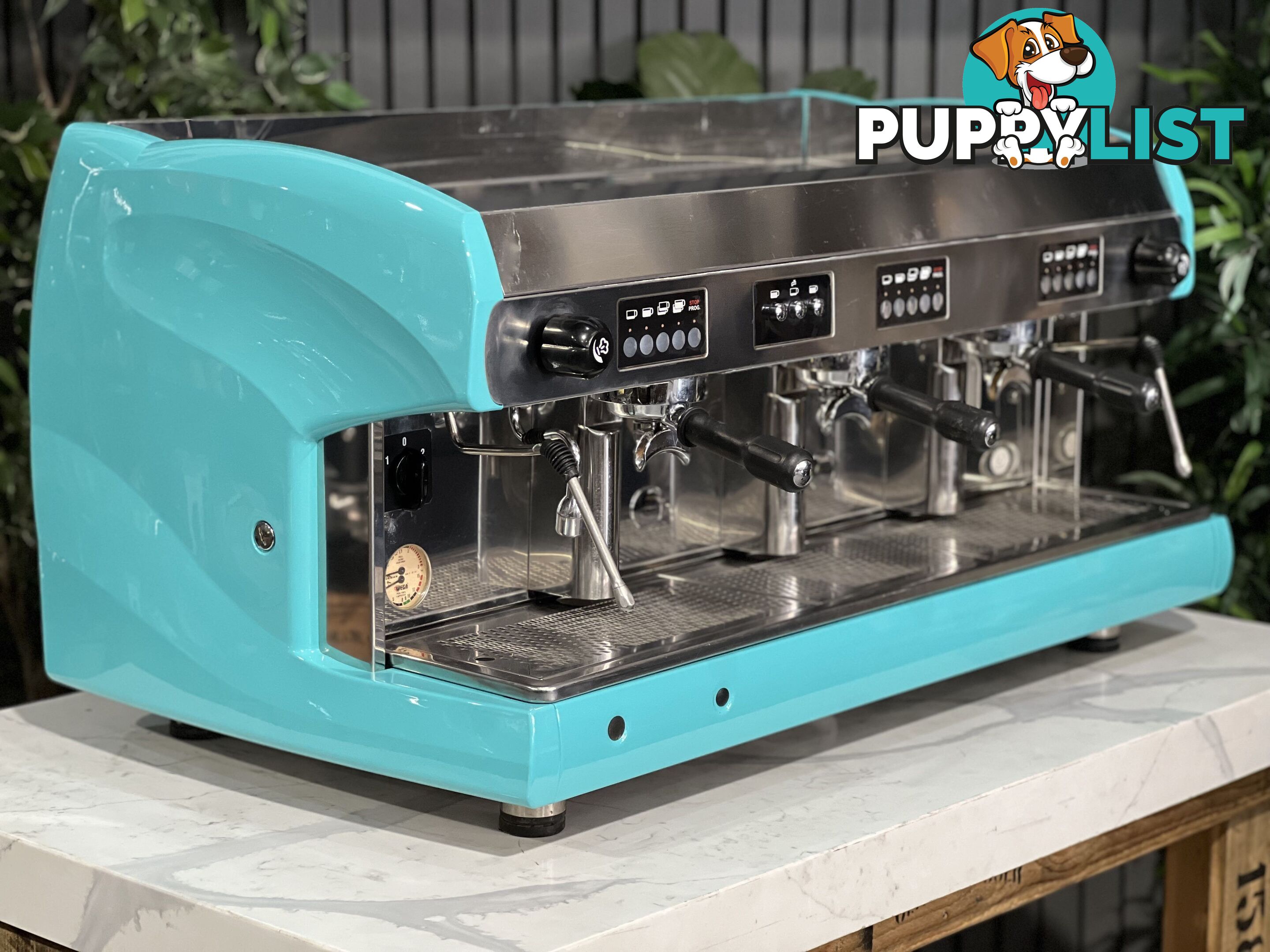 WEGA POLARIS 3 GROUP HIGH CUP AQUA ESPRESSO COFFEE MACHINE CAFE COMMERCIAL BARISTA RESTAURANT