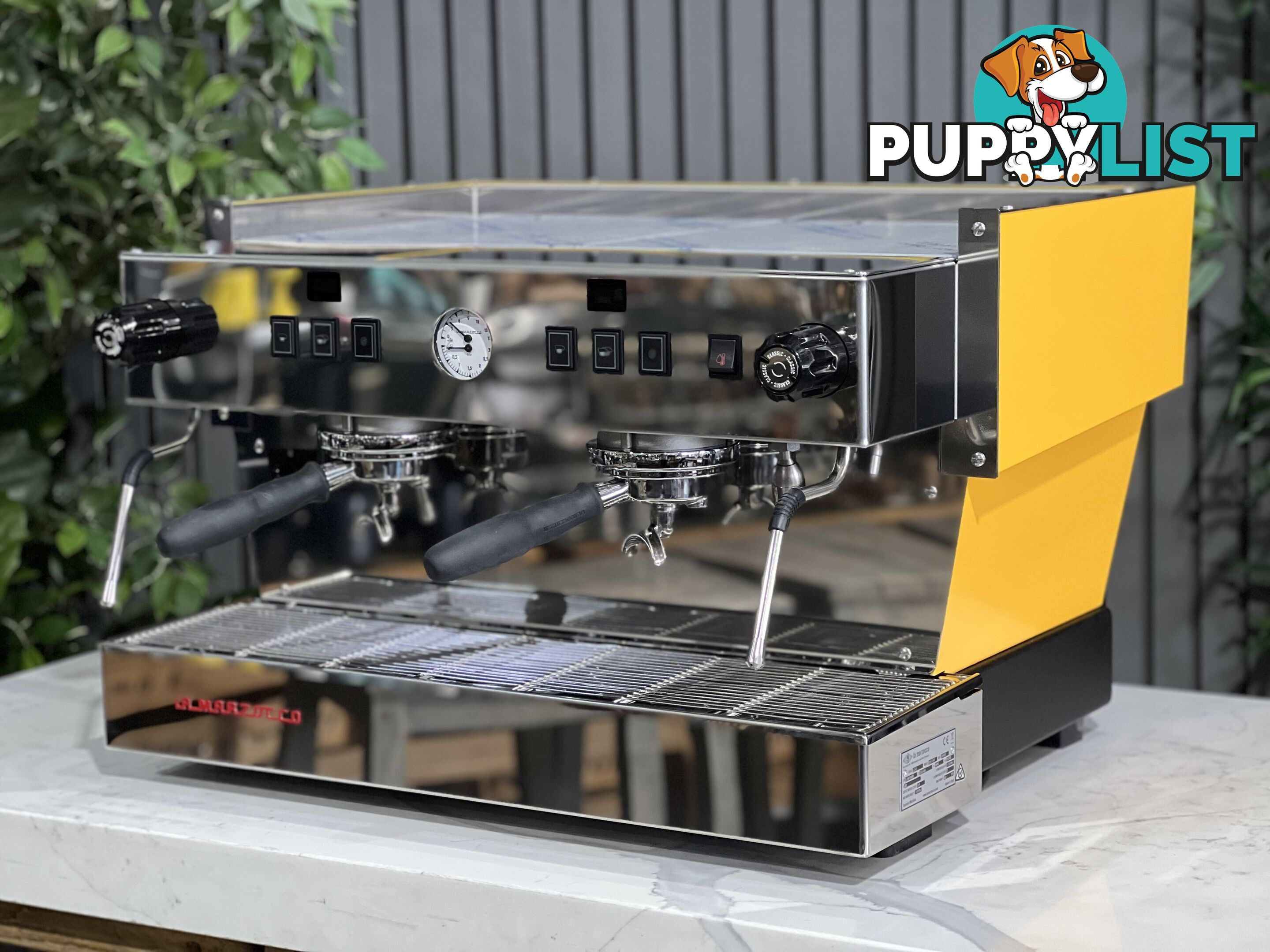 LA MARZOCCO LINEA CLASSIC S AV 2 GROUP ESPRESSO COFFEE MACHINE CANARY YELLOW - NEW CAFE COMMERCIAL